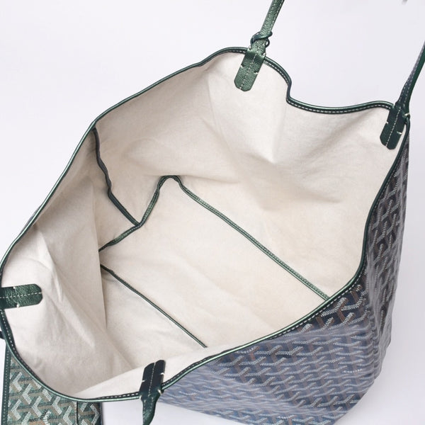 GOYARD ゴヤール Saint Louis GM サンルイGM トートバッグ CHN020247 メタリックグリーン 2024年限定 美品 中古 4a000985