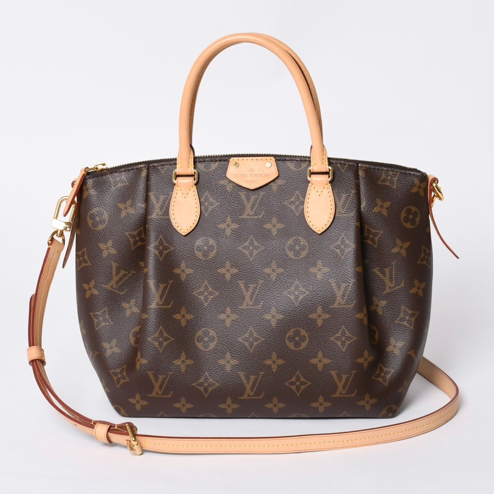 極美品 LOUIS VUITTON ルイヴィトン ハンドバッグ 2WAY モノグラム チュレンPM モノグラムキャンバス M48813 ブラウン 中古 4a000782