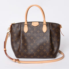 Very Good Condition LOUIS VUITTON Handbag 2WAY Monogram Turen PM Monogram Canvas M48813 Brown Used 4a000782