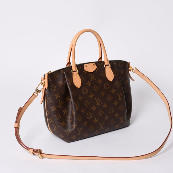Very Good Condition LOUIS VUITTON Handbag 2WAY Monogram Turen PM Monogram Canvas M48813 Brown Used 4a000782