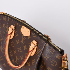Very Good Condition LOUIS VUITTON Handbag 2WAY Monogram Turen PM Monogram Canvas M48813 Brown Used 4a000782
