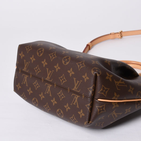 Very Good Condition LOUIS VUITTON Handbag 2WAY Monogram Turen PM Monogram Canvas M48813 Brown Used 4a000782