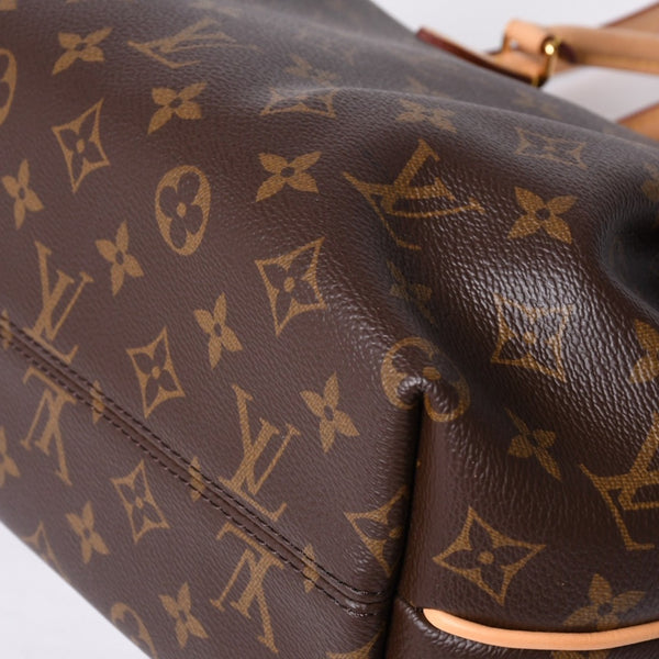 Very Good Condition LOUIS VUITTON Handbag 2WAY Monogram Turen PM Monogram Canvas M48813 Brown Used 4a000782