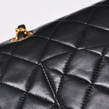 画像をギャラリービューアに読み込む, 極美品 CHANEL シャネル マトラッセ25 Wフラップ Wチェーンショルダーバッグ A2800 2番台 ココマーク ラムスキン ブラック 中古 4a000715