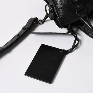 BALENCIAGA バレンシアガ ル シティ Le City バッグ ミニ 300295 ハンドバッグ 2WAY ショルダーバッグ ブラック ブロンズ金具 美品 中古 4a007151