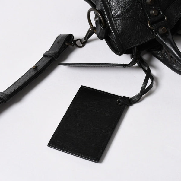 BALENCIAGA バレンシアガ ル シティ Le City バッグ ミニ 300295 ハンドバッグ 2WAY ショルダーバッグ ブラック ブロンズ金具 美品 中古 4a007151