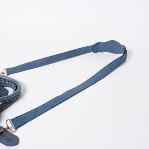 BALENCIAGA バレンシアガ 2WAY ハンドバッグ ショルダーバッグ 240578 ターコイズブルー ブルー ブロンズ金具 美品 中古 4a007058