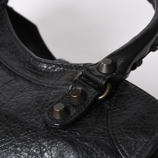 BALENCIAGA バレンシアガ ル シティ Le City バッグ ミニ 300295 ハンドバッグ 2WAY ショルダーバッグ ブラック ブロンズ金具 美品 中古 4a007151