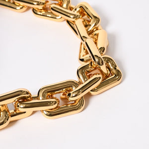 極美品 BOTTEGA VENETA ボッテガヴェネタ ザ チェーン ポーチ ハンドバッグ ショルダーバッグ B09462245M ブラック ブラウン ゴールド金具 中古 4a006592