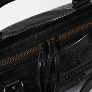BALENCIAGA バレンシアガ ル シティ Le City バッグ ミニ 300295 ハンドバッグ 2WAY ショルダーバッグ ブラック ブロンズ金具 美品 中古 4a007151