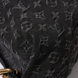 LOUIS VUITTON ルイヴィトン ハンドバッグ モノグラムデニム ネオカヴィGM M95351 ブラック レザー 2way仕様 ゴールド金具 美品 中古 4a007155