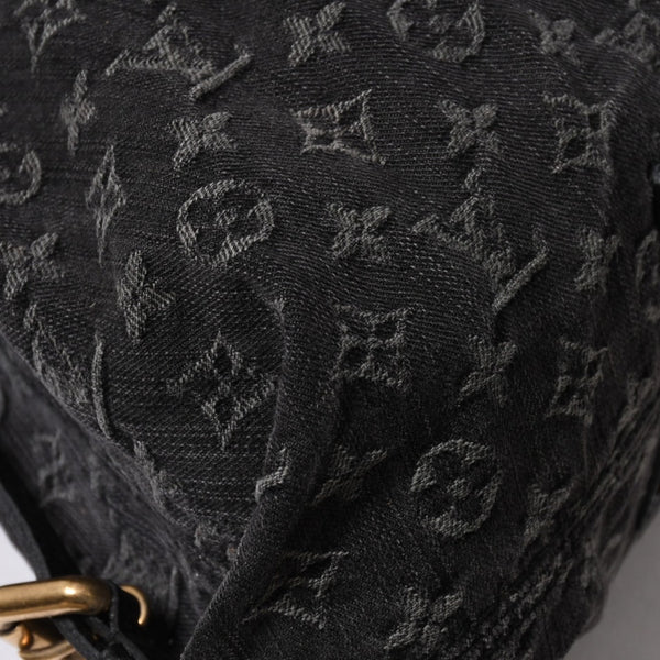 LOUIS VUITTON ルイヴィトン ハンドバッグ モノグラムデニム ネオカヴィGM M95351 ブラック レザー 2way仕様 ゴールド金具 美品 中古 4a007155