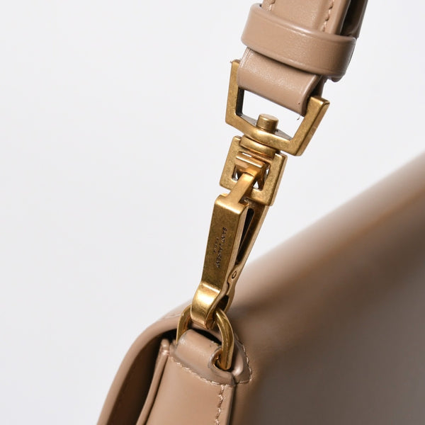 新品同様 SAINT LAURENT PARIS サンローラン パリ ヴォルテール ミニ ワンショルダーバッグ 800846 ベージュ レザー ゴールド金具 中古 4a006940