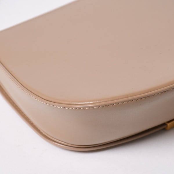 新品同様 SAINT LAURENT PARIS サンローラン パリ ヴォルテール ミニ ワンショルダーバッグ 800846 ベージュ レザー ゴールド金具 中古 4a006940