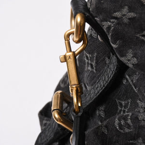 LOUIS VUITTON ルイヴィトン ハンドバッグ モノグラムデニム ネオカヴィGM M95351 ブラック レザー 2way仕様 ゴールド金具 美品 中古 4a007155