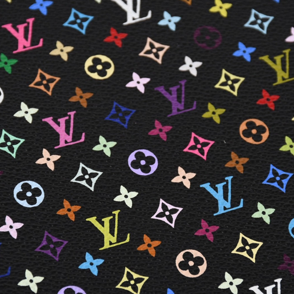 新品同様 LOUIS VUITTON ルイヴィトン ヴァンドレディ ノートブック R20897 村上隆 モノグラムマルチカラー ノワール ゴールド金具 中古 4a007170