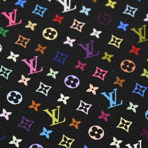 新品同様 LOUIS VUITTON ルイヴィトン ヴァンドレディ ノートブック R20897 村上隆 モノグラムマルチカラー ノワール ゴールド金具 中古 4a007170