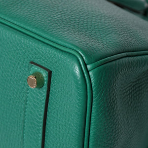 極美品 HERMES エルメス バーキン35 ハンドバッグ C刻印 トリヨンクレマンス ヴェールヴェルティゴ GD金具 内縫い 2018年製 中古 4a007159