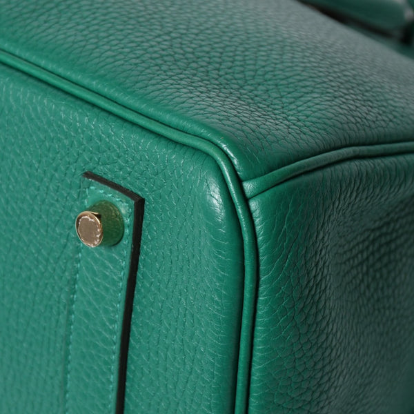 極美品 HERMES エルメス バーキン35 ハンドバッグ C刻印 トリヨンクレマンス ヴェールヴェルティゴ GD金具 内縫い 2018年製 中古 4a007159