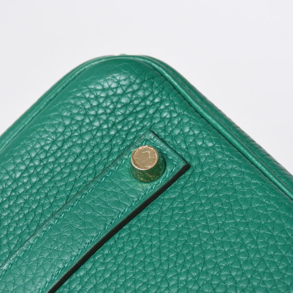 極美品 HERMES エルメス バーキン35 ハンドバッグ C刻印 トリヨンクレマンス ヴェールヴェルティゴ GD金具 内縫い 2018年製 中古 4a007159