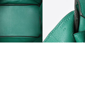 極美品 HERMES エルメス バーキン35 ハンドバッグ C刻印 トリヨンクレマンス ヴェールヴェルティゴ GD金具 内縫い 2018年製 中古 4a007159