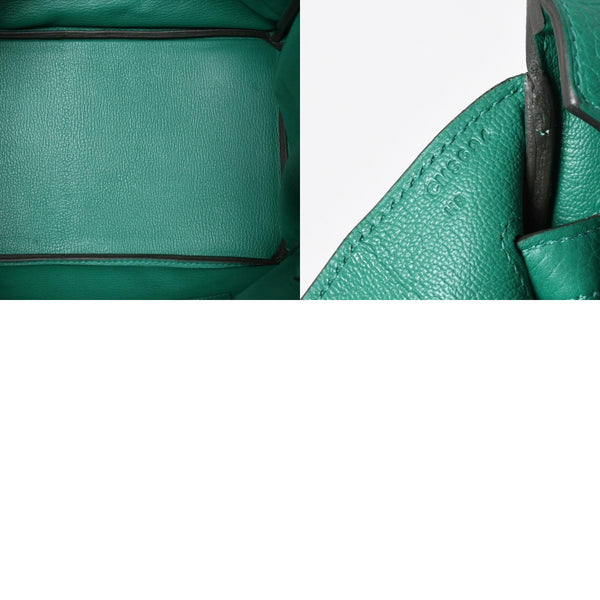 極美品 HERMES エルメス バーキン35 ハンドバッグ C刻印 トリヨンクレマンス ヴェールヴェルティゴ GD金具 内縫い 2018年製 中古 4a007159