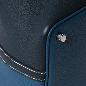 新品同様 HERMES エルメス ピコタンロック18 ハンドバッグ Y刻印 トリヨンクレマンス ヴェールシプレ ヴェールボスフォール SV金具 中古 4a006954