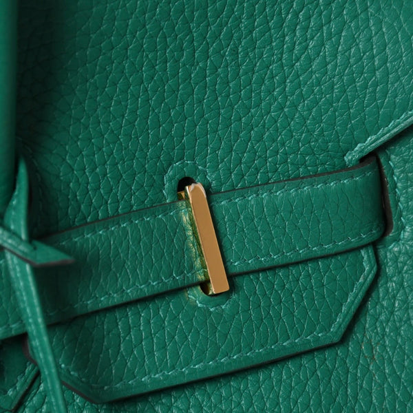 極美品 HERMES エルメス バーキン35 ハンドバッグ C刻印 トリヨンクレマンス ヴェールヴェルティゴ GD金具 内縫い 2018年製 中古 4a007159