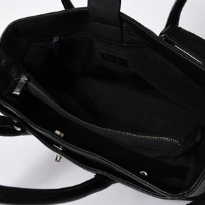 新品同様 CHANEL シャネル エグゼクティブ ミディアム トートバッグ A15206 21番台 ココマーク キャビアスキン ブラック 中古 4a007162