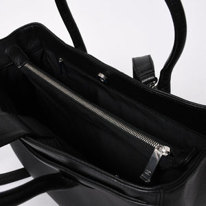 新品同様 CHANEL シャネル エグゼクティブ ミディアム トートバッグ A15206 21番台 ココマーク キャビアスキン ブラック 中古 4a007162