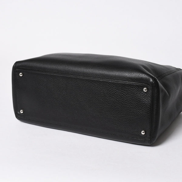 新品同様 CHANEL シャネル エグゼクティブ ミディアム トートバッグ A15206 21番台 ココマーク キャビアスキン ブラック 中古 4a007162