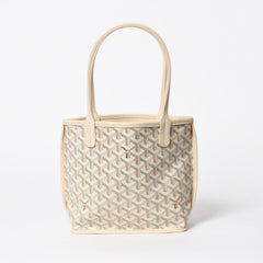 新品同様品 GOYARD ゴヤール トートバッグ Anjou Mini アンジュ ミニ アイボリー サンド ブラック ブラウン リバーシブル 中古 4a007152