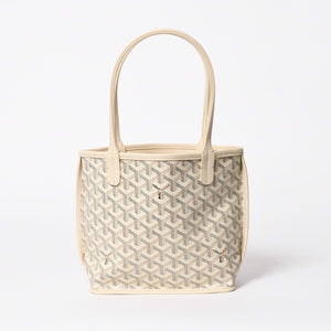 新品同様品 GOYARD ゴヤール トートバッグ Anjou Mini アンジュ ミニ アイボリー サンド ブラック ブラウン リバーシブル 中古 4a007152