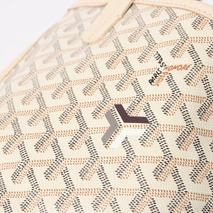新品同様品 GOYARD ゴヤール トートバッグ Anjou Mini アンジュ ミニ アイボリー サンド ブラック ブラウン リバーシブル 中古 4a007152