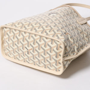 新品同様品 GOYARD ゴヤール トートバッグ Anjou Mini アンジュ ミニ アイボリー サンド ブラック ブラウン リバーシブル 中古 4a007152