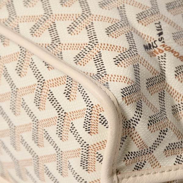 新品同様品 GOYARD ゴヤール トートバッグ Anjou Mini アンジュ ミニ アイボリー サンド ブラック ブラウン リバーシブル 中古 4a007152