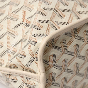 新品同様品 GOYARD ゴヤール トートバッグ Anjou Mini アンジュ ミニ アイボリー サンド ブラック ブラウン リバーシブル 中古 4a007152