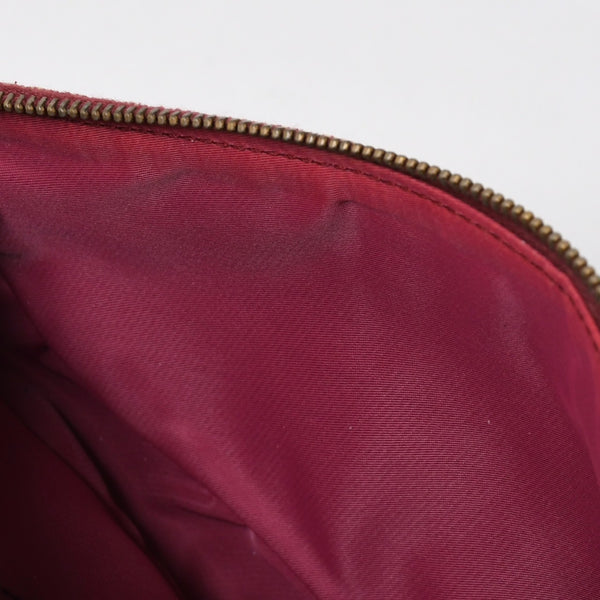 Christian Dior クリスチャンディオール サドルバッグ トロッター レッド 総柄 コットンキャンバス ショルダーバッグ 美品 中古 4a007167