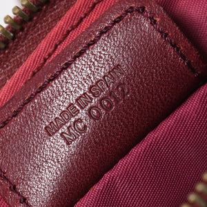 Christian Dior クリスチャンディオール サドルバッグ トロッター レッド 総柄 コットンキャンバス ショルダーバッグ 美品 中古 4a007167