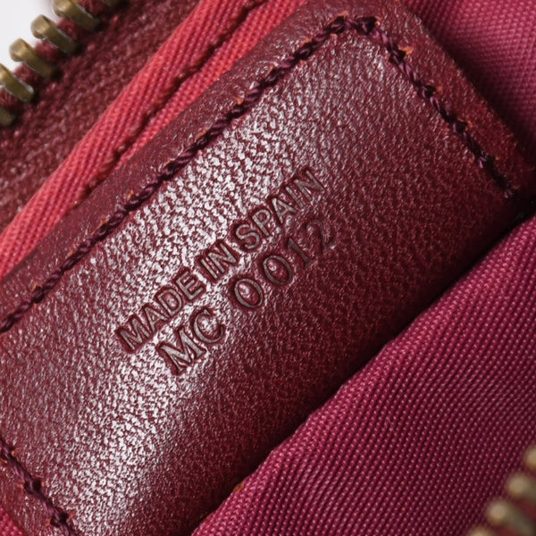 Christian Dior クリスチャンディオール サドルバッグ トロッター レッド 総柄 コットンキャンバス ショルダーバッグ 美品 中古 4a007167