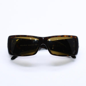 極美品 PRADA プラダ サングラス アイウェア SPR 10H 2AU 2P1 サイズ57□14 135 プラスチック 中古 4a007177