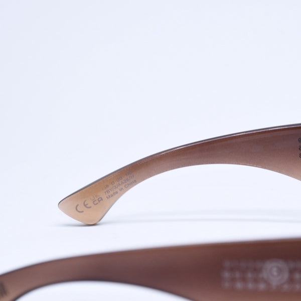 極美品 MM6 Maison Margiela エムエム6 メゾン マルジェラ ラップアラウンド サングラス S28YC0007 サイズ138□00 110 ブラウン 中古 4a007031