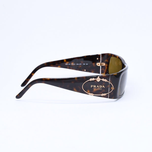 極美品 PRADA プラダ サングラス アイウェア SPR 10H 2AU 2P1 サイズ57□14 135 プラスチック 中古 4a007177