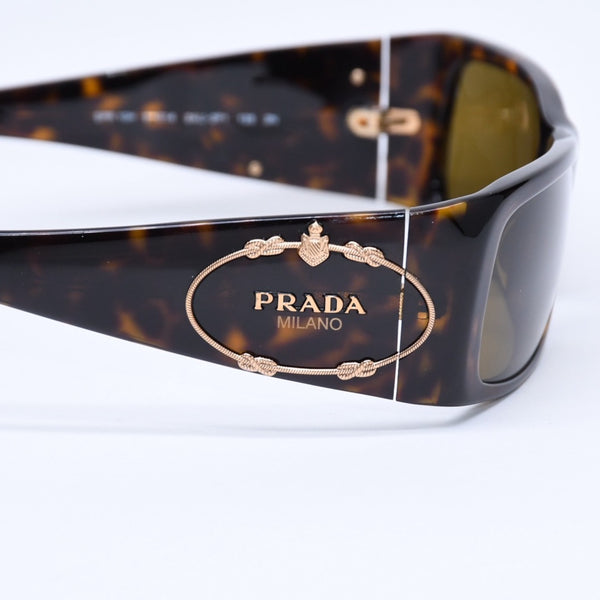 極美品 PRADA プラダ サングラス アイウェア SPR 10H 2AU 2P1 サイズ57□14 135 プラスチック 中古 4a007177