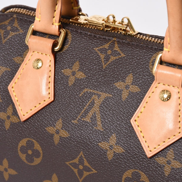 極美品 LOUIS VUITTON ルイヴィトン スピーディ20 バンドリエール 2WAYバッグ M46234 モノグラム ブラウン 中古 4a007182