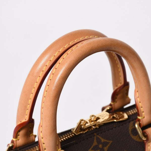 極美品 LOUIS VUITTON ルイヴィトン スピーディ20 バンドリエール 2WAYバッグ M46234 モノグラム ブラウン 中古 4a007182