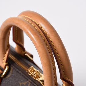 極美品 LOUIS VUITTON ルイヴィトン スピーディ20 バンドリエール 2WAYバッグ M46234 モノグラム ブラウン 中古 4a007182
