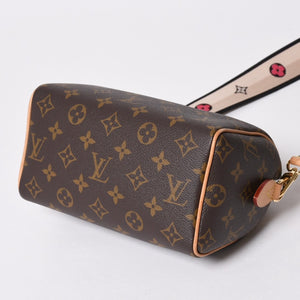 極美品 LOUIS VUITTON ルイヴィトン スピーディ20 バンドリエール 2WAYバッグ M46234 モノグラム ブラウン 中古 4a007182