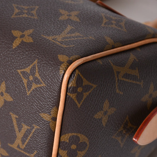 極美品 LOUIS VUITTON ルイヴィトン スピーディ20 バンドリエール 2WAYバッグ M46234 モノグラム ブラウン 中古 4a007182
