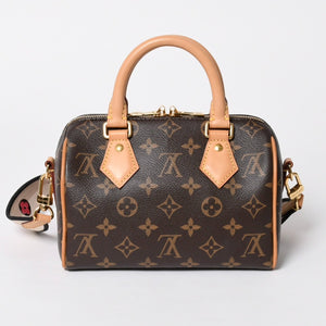 極美品 LOUIS VUITTON ルイヴィトン スピーディ20 バンドリエール 2WAYバッグ M46234 モノグラム ブラウン 中古 4a007191